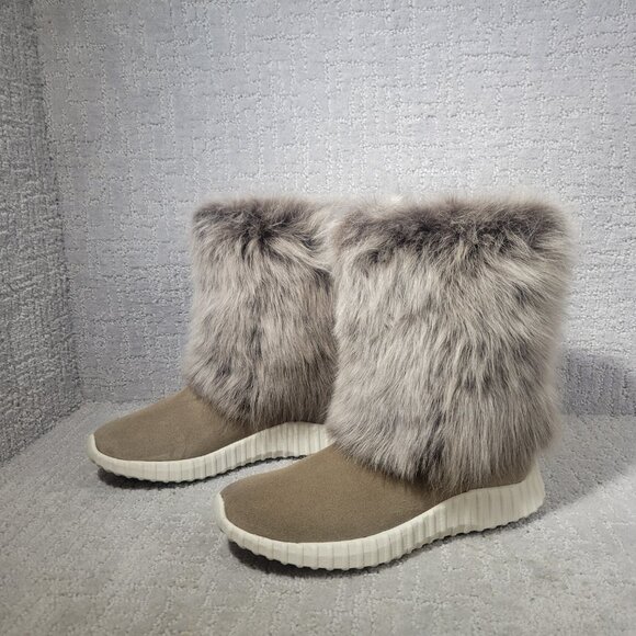 Johnston Murphy XC4 Women's Size US 8M Brown Waterproof Suede Slip On Fur Boots - Picture 1 of 8